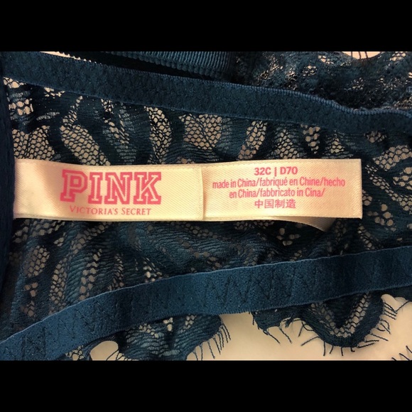 Victoria’s‎ Secret PINK Date Racerback Bra Teal - Picture 7 of 7